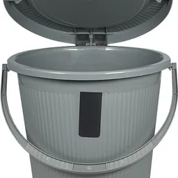 n h enterprise Plastic Pedal Dustbin, Trash Bin, Garbage Waste Bin For Home, Bathroom, Office Plastic Dustbin image 3
