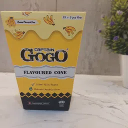 captain gogo Natural Banana flavour pre rolled 30 rolling paper cone Pre Rolled King Size 13 gsm Paper Roll image 2