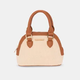 forever glam by pantaloons Women Beige Messenger Bag image 2