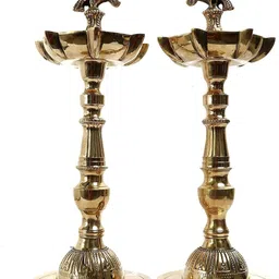the spiritual living Brass (Pack of 2) Table Diya-picture-23