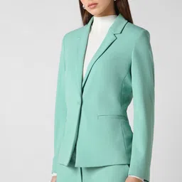 van heusen Women Self Design Single Breasted Formal Blazer image 3