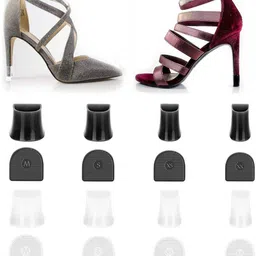 High Heel Protectors 8 Pairs Heel Repair Caps Covers & Heel Stoppers 4 Sizes Form, Gel Heel Sports Shoe Insole-image-62