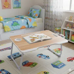 shree hari quality first Portable & Foldable Study Table for Kids | Work from Home Table | Sturdy Design Wood Portable Laptop Table-picture-26