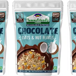 tummyfriendly foods Tummy Friendly Foods Chocolate Oats and Nuts Mix 300g, (100g each pack) Baby Snacks 300 g-picture-18