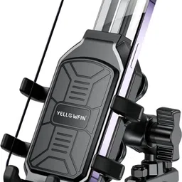 yellowfin Claw Grip Motorcycle Mobile Holder with Vibration Damper & Action Camera Mount Bike Mobile Holder image 1