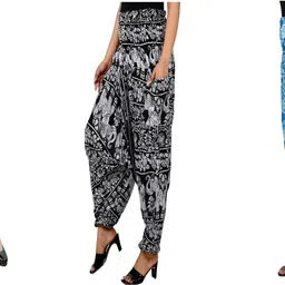 narnari Printed Rayon Women Harem Pants-picture-16