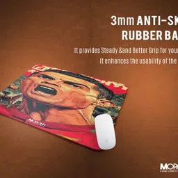 Morons Ronaldo Printed Mouse Pad Collection - D1 Non Slip Base Mousepad image 4