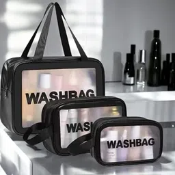 parisal Women Black Cosmetic Bag-picture-35