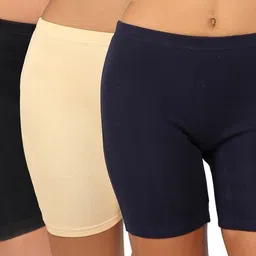 bralux Pack of 3 Solid Women Boxer-picture-29