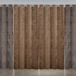 home stylish 274 cm (9 ft) Long Door Velvet Blackout Curtain (Pack Of 4)-picture-24