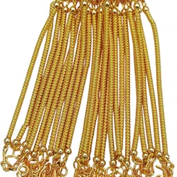 anridha Necklace Back with Hooks, Jewelry Making Supply, Back Chain Beads Gold-plated Plated Metal Chain-picture-23