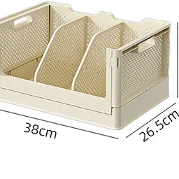 house of quirk Multifunctional Organizer for Book Plastic Desktop Storage Box Plastic Open Book Shelf image 3