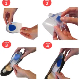 lify Heel Cushions for Heel spur and plantar fasciitis Gel, Silicone Heel Regular Shoe Insole image 3