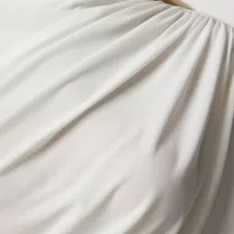 sightbomb Party Extended Sleeves Solid Women White Top image 3