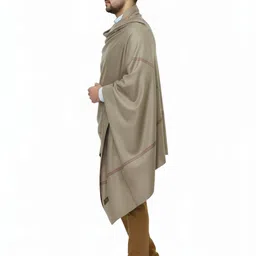 KAVIM Pashmina Self Design Men Shawl image 3