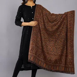 HANDICRAFT PALACE Kaani Ethnic Motif Woven Design Shawl-picture-26