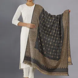 HANDICRAFT PALACE Ethnic Motifs Woven Design Shawl-picture-33
