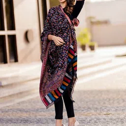 SWI Stylish Floral Woven Design Shawl-picture-32