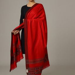HANDICRAFT PALACE Women Red Woven-Design Shawl-picture-35