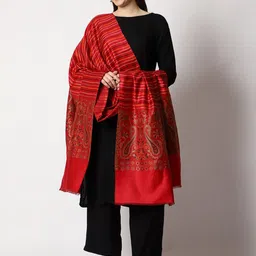 SWI Stylish Ethnic Motif Woven Design Shawl image 5