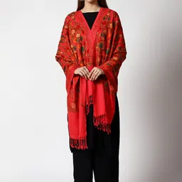 SWI Stylish Women Ethnic Motifs Embroidered Shawl image 2