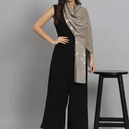 MODARTA Botanical Woven-Design Wool Shawl image 5