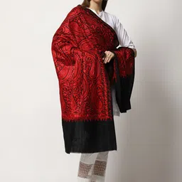 SWI Stylish Women Ethnic Motifs Embroidered Shawl image 3