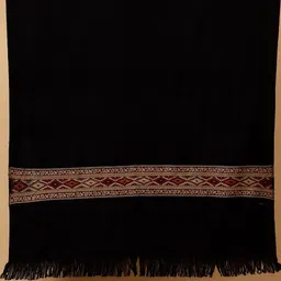 Moda Chales Tribal Woven Design Fringed Border Shawl image 2