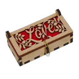 ecraftindia Love Brown & Red Engineered Wood Decorative Boxes image 5