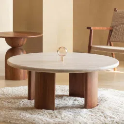 orange tree Abacus Solid Wood Coffee Table In Kaira Finish image 1