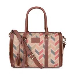 THE CLOWNFISH Cream-Coloured & Blue Geometric Printed Handheld Bag-picture-26