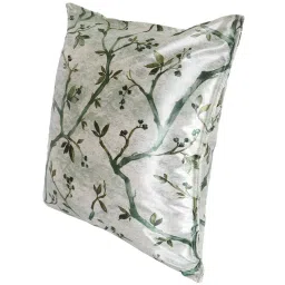 the conversion Green Floral Polyester Blend 24 x 24 Inch Cushion Covers (Set of 2) image 5