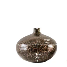 behoma Zeist Black Iron Vase image 3