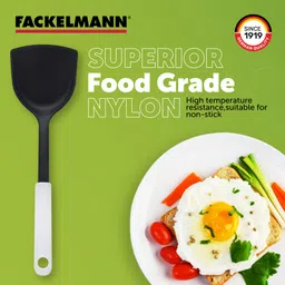 fackelmann Arcadalina Nylon Turner Suitable for Non Stick Cooking, Egg, Paratha - 30cm Kitchen Tool Set image 3
