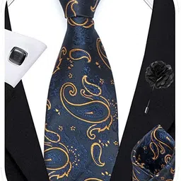 AXLON Silk Cufflink & Tie Pin Set image 3