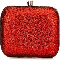 tooba handicraft Party Red Clutch-picture-29