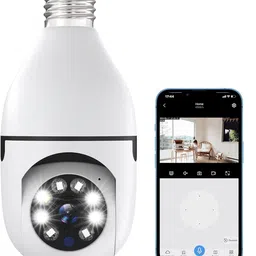 br world 360 E27 SECURITY WIFI BULB CAMERA Live Monitoring (Real-Time View) Baby Monitor-picture-40