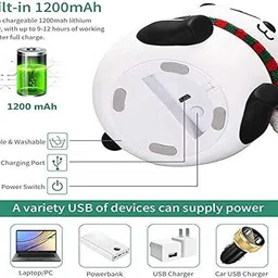 Guruvar Cute Panda Silicon Night Lamp USB Rechargeable 7 Color Changing For Kids-1118 Smart Sensor Light image 3