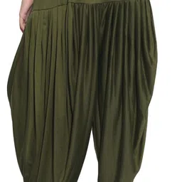 lata's Viscose Rayon Solid Patiala image 2