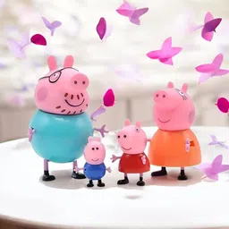 mahi zone Peppa Pig Family Set of 4, Peppa Pig, George, Daddy Pig, Mommy Pig Toys _M284-picture-11