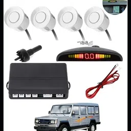 peeps store Car Premium 4 White Reverse Parking Sensor-AP25A249 Car Premium 4 White Reverse Parking Sensor-AP25A249 Parking Sensor-picture-41