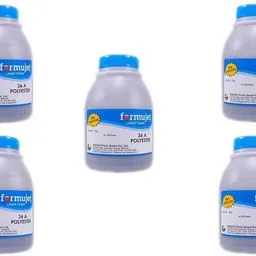 Formujet 36A Polyester Toner Powder for Refilling Laser Jet Toner Cartridge - HP 88A, 278A, 285A, 35A, 36A & Canon 925, 725, 325, 337, 328, 728, 928, 912, Set of 5 Bottles X 70 g Black - Black Ink Toner-image-10