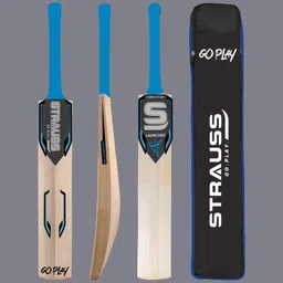 strauss Launcher | Suitable Only for Tennis Ball | Size: 4 | Kashmir Willow Cricket Bat For 8 Yrs image 2