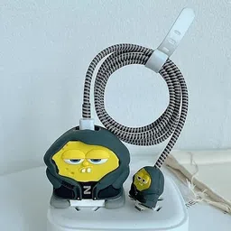 Icasey Charger Case for Apple 18W-20W Power Adapter, 3D Cartoon Design, (Sponge Bob) Cable Protector-picture-24