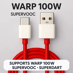 iBAss USB Type C Cable 6.5 A 1 m original DASH/WARP TYPE C CHARGING CABLE image 2