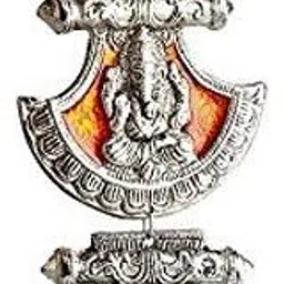 Prince Home Decor & Gifts Wall Hanging Shri Ganesha Namah Farsa white metal silver plated for home decor Exclusive Gifts of corporate gift,Diwali,use Warming gift Decorative Showpiece - 23 cm-image-20