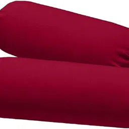 Plain Microfibre Solid Bolster Pack of 2-image-2