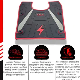 appster Floormat | Footmat for Ola S1 Pro Gen 2 | S1 Air | S1X Electric Scooter Ola S1 Air Two Wheeler Mat image 4