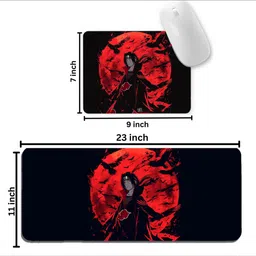 Aniithing Anime Printed Large Gaming XXL Extended Mouse Pad, Nonslip Base, Desk Mat Non Slip Base Mousepad image 2