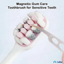 funblast Tooth Brush Set - Pack of 2 Pcs for Kids & Adults, Magnetic Gum Care Toothbrushe Ultra Soft Toothbrush image 5